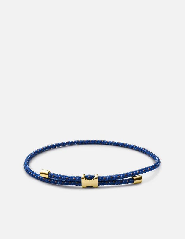 women's bracelets diamond -Orson Pull Bungee Rope Bracelet, Gold Vermeil