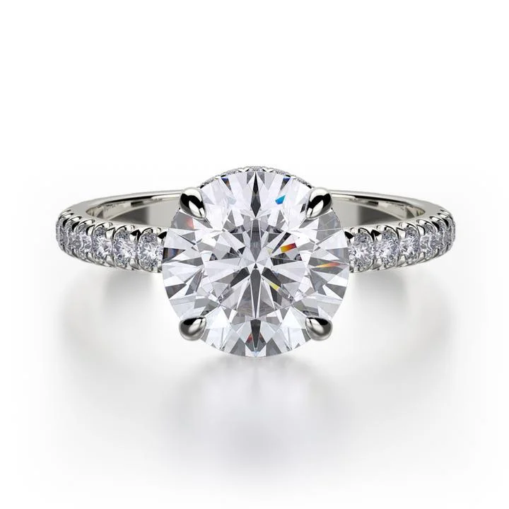 women's engagement rings floral design -0.33ctw Diamond Engagement Ring