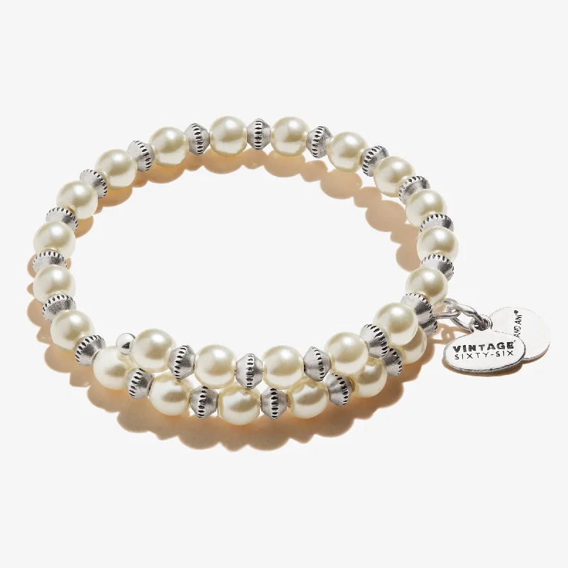 women's bracelets waterproof jewelry -Pearl Wrap Bracelet