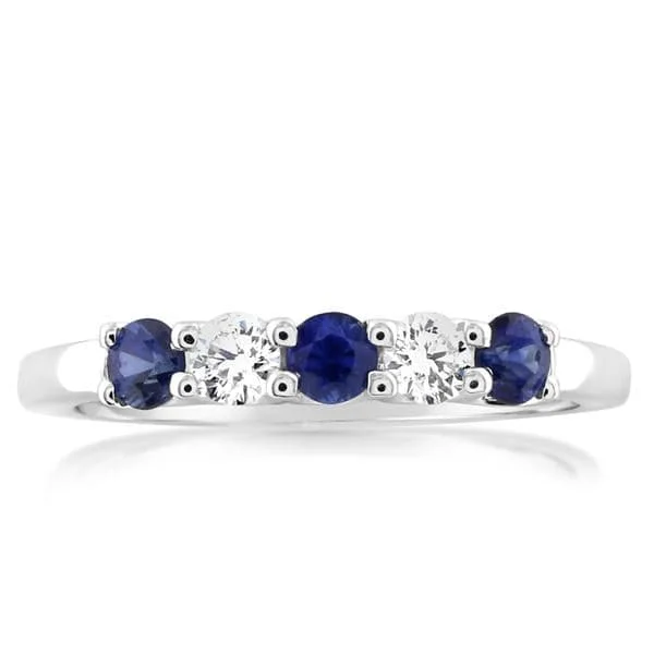 women's engagement rings moon and stars -Sapphire & Diamond Ring