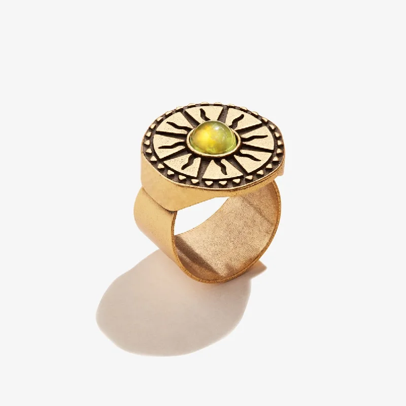 women's rings timeless beauty -Jade Sun Cocktail Ring