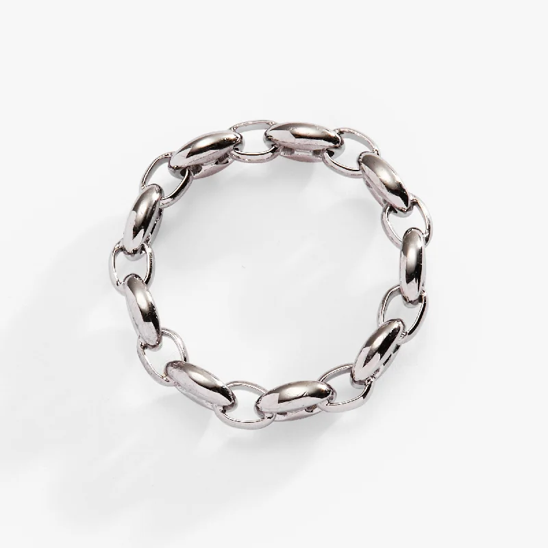 women's rings tension setting -Frozen Mariner Chain Ring