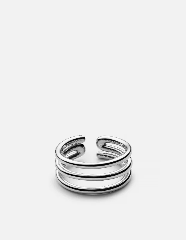 women's rings minimalist style -Expo Ring, Sterling Silver