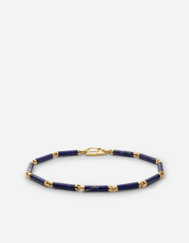 women's bracelets mother of pearl -Akio Lapis Bracelet, Gold Vermeil