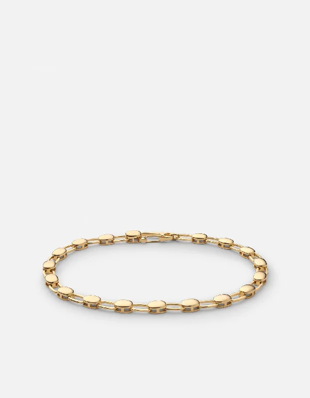 women's bracelets pearl strand -Ward Chain Bracelet, Gold Vermeil