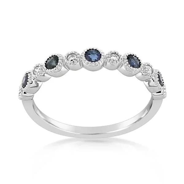 women's engagement rings platinum -MY STORY Sapphire & Diamond Ring