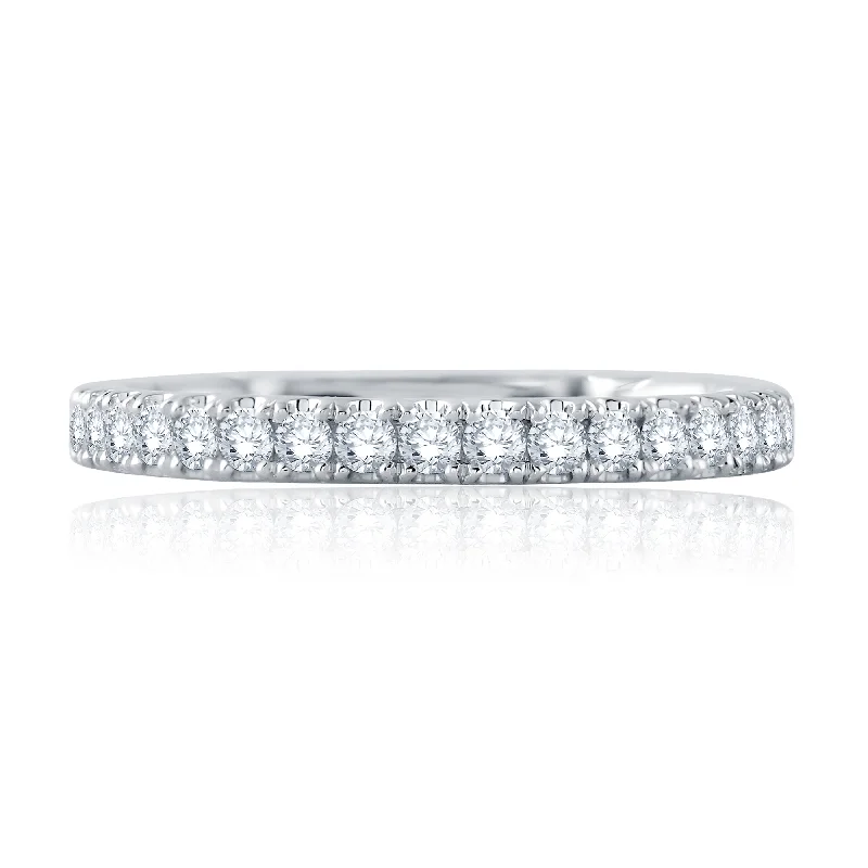 women's engagement rings hidden gem -Diamond Quilted Wedding Band