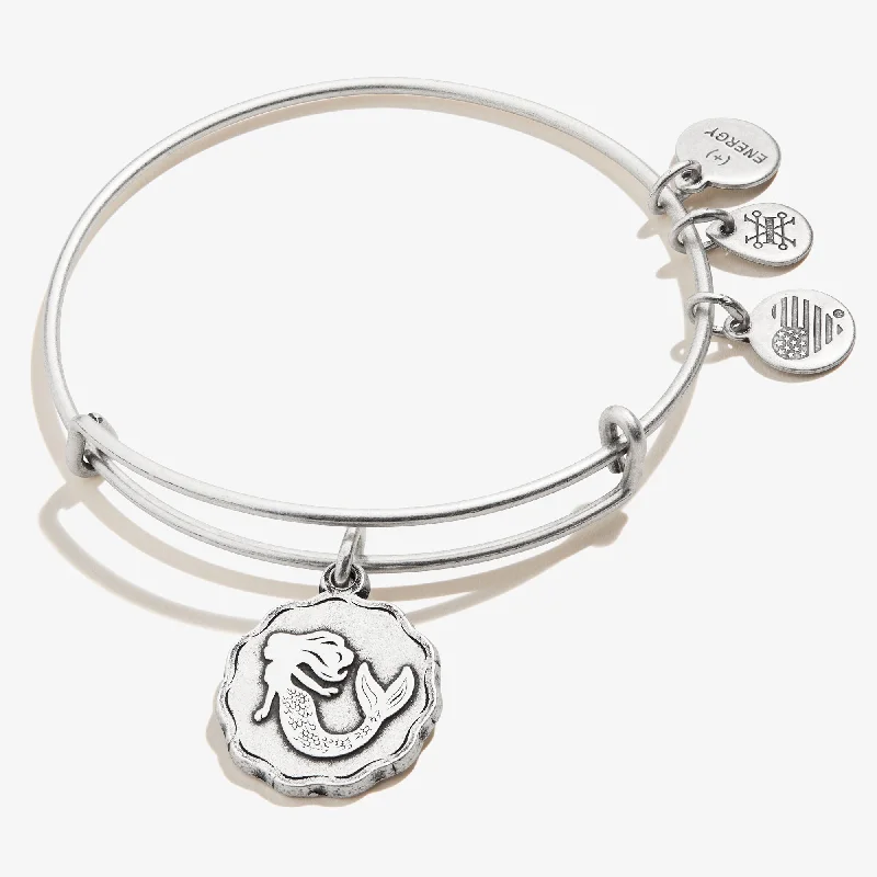 women's bracelets for daily wear -Mermaid Charm Bangle