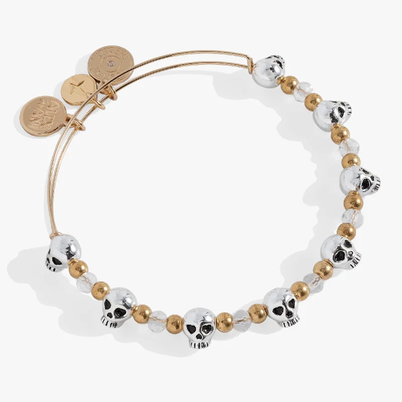 women's bracelets handcrafted luxury -Skull Beaded Bangle