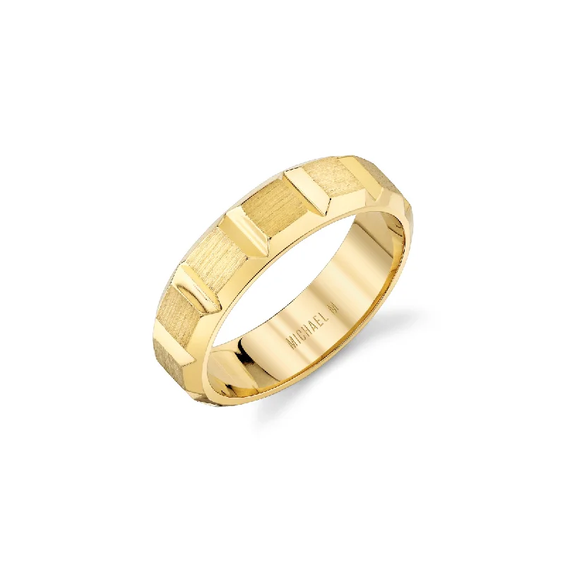 women's rings with diamond accents -Men's Block Band