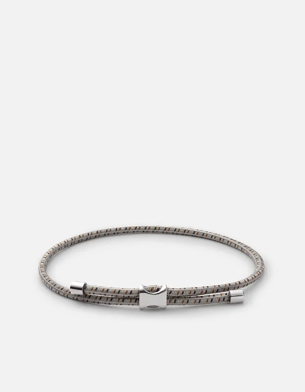 women's bracelets luxury elegance -Orson Pull Bungee Rope Bracelet, Sterling Silver