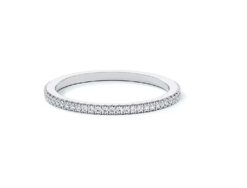 women's engagement rings customizable -Simply Pavé Wedding Band