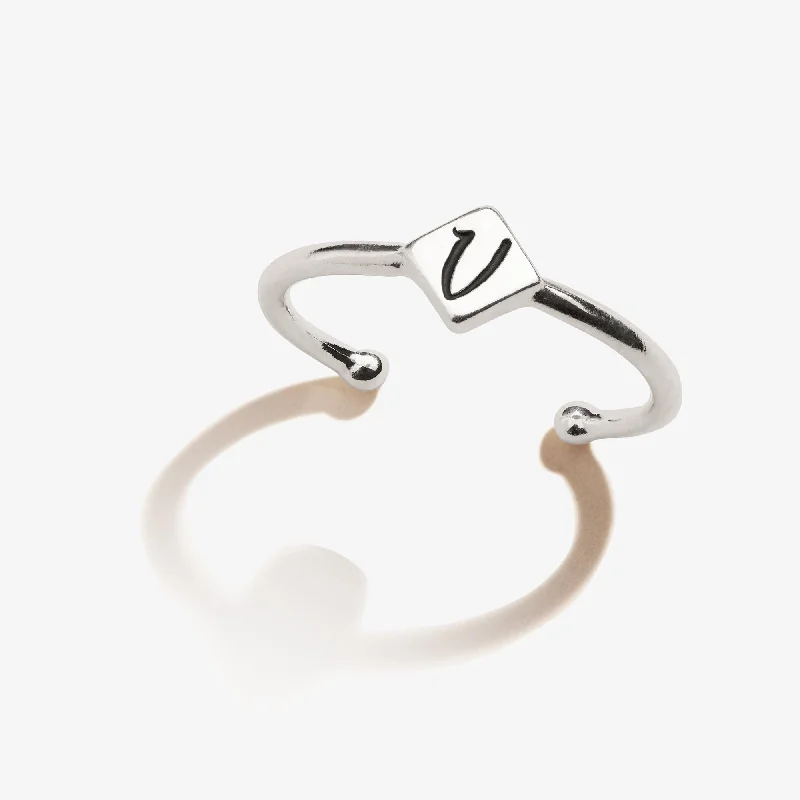 women's rings bold and stylish -Initial V Ring