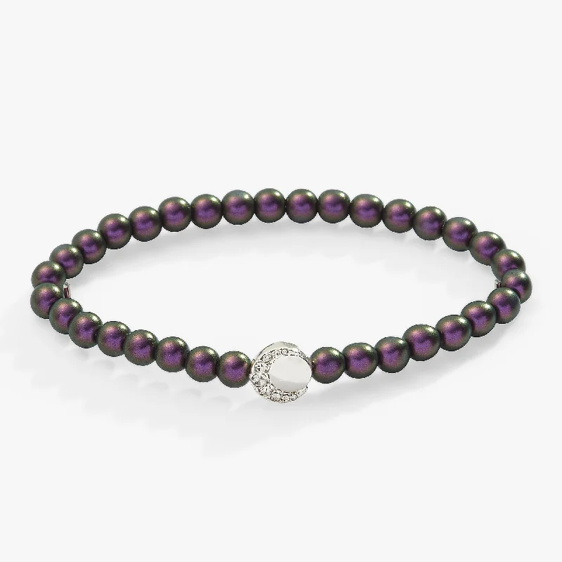 women's bracelets elegant touch -Peacock Pearl Stretch Bracelet