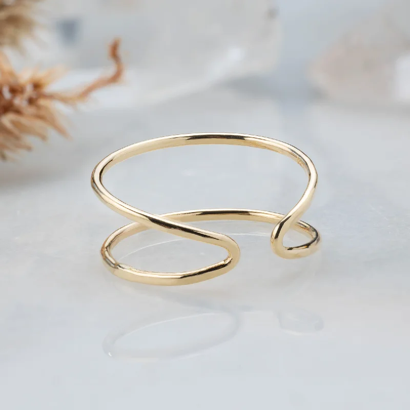 women's rings ruby -The Arrow Ring | 14K Yellow Gold