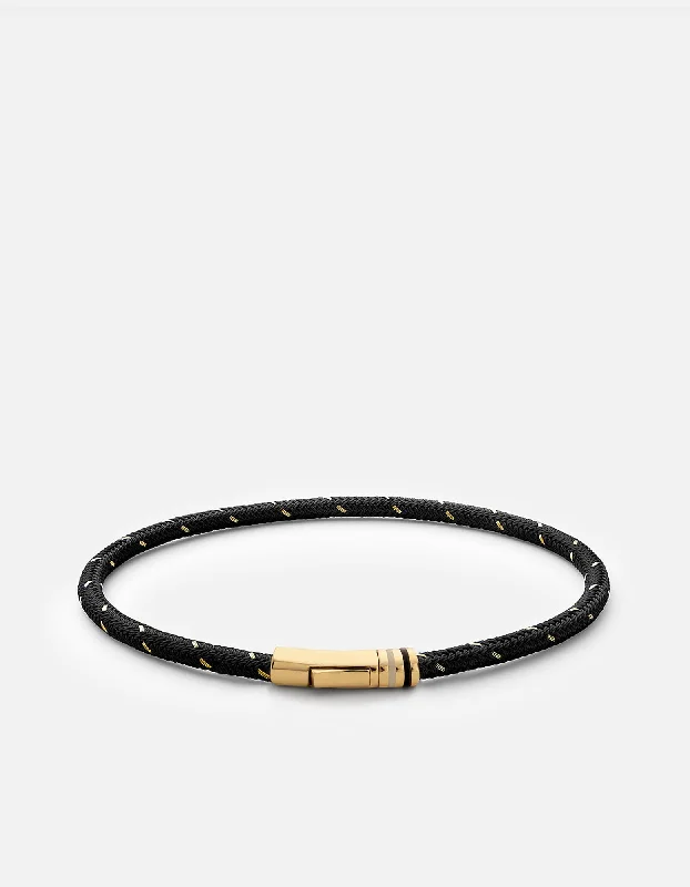 women's bracelets cross charm -Juno Rope Bracelet, Gold Vermeil