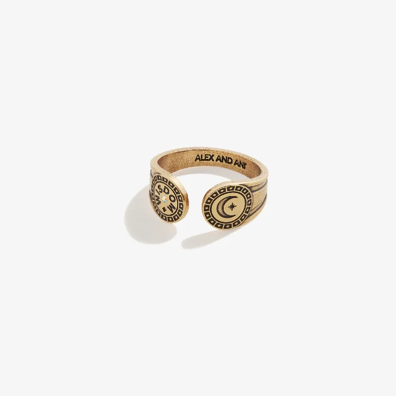 women's rings vintage gold -Moon Motivation Ring Wrap