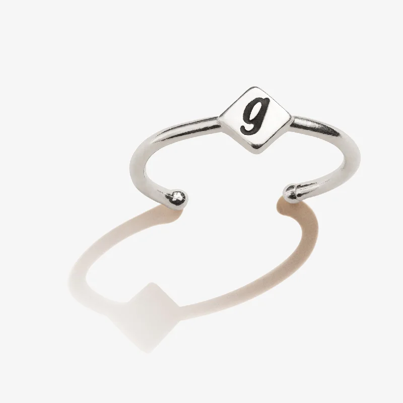 women's rings celestial theme -Initial G Ring