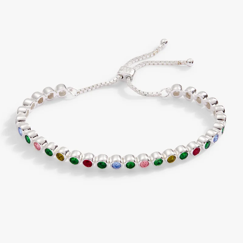 women's bracelets casual everyday -Multicolor Bolo Tennis Bracelet