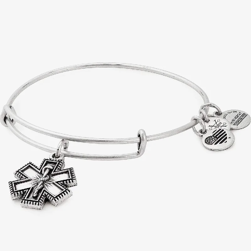 women's bracelets petite charm -Medical Charm Bangle