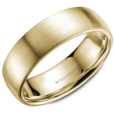 women's engagement rings classic elegance -Men's 14K Yellow Gold Wedding Band