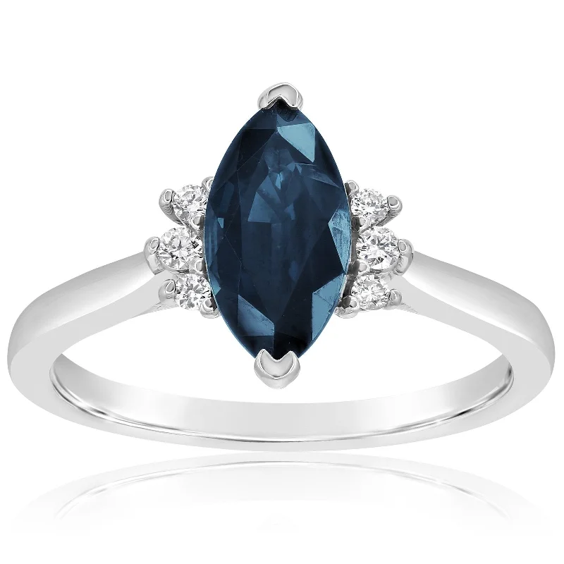 women's engagement rings designer brand -Sapphire & Diamond Ring