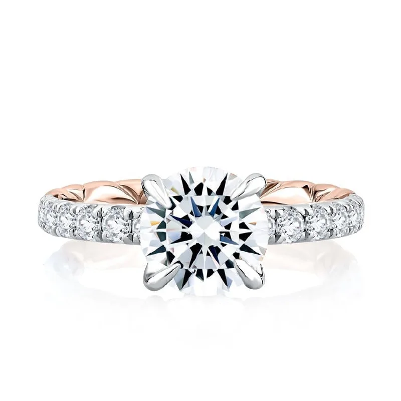 women's engagement rings affordable options -The Duchess Round Diamond Engagement Ring