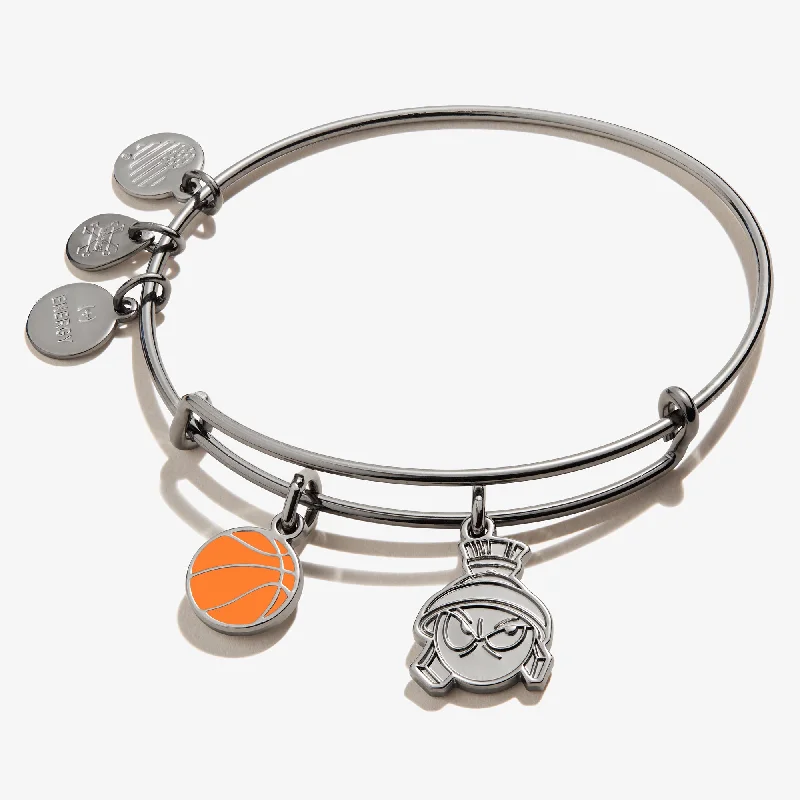 women's bracelets luxury collection -Space Jam Marvin the Martian Duo Charm Bangle