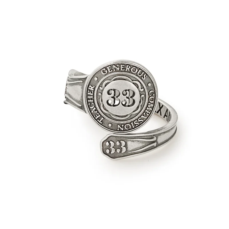 women's rings heart shape -Number 33 Spoon Ring