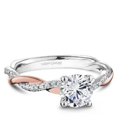 women's engagement rings oval cut -0.17ctw Round Engagement Ring