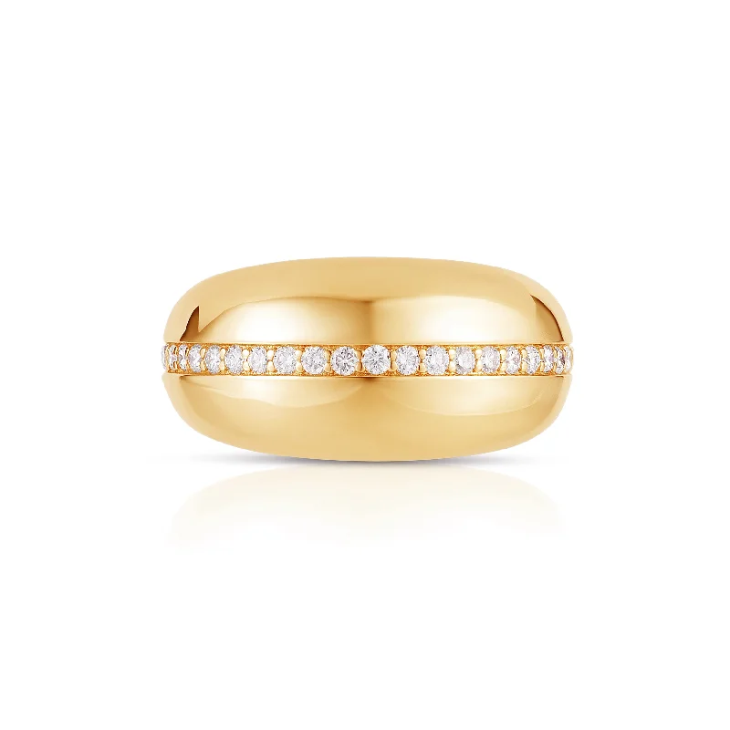 women's rings bold and stylish -Diamond Bubble Ring