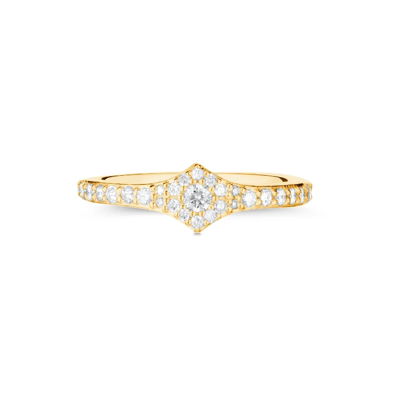 women's rings cathedral setting -Amara Ring