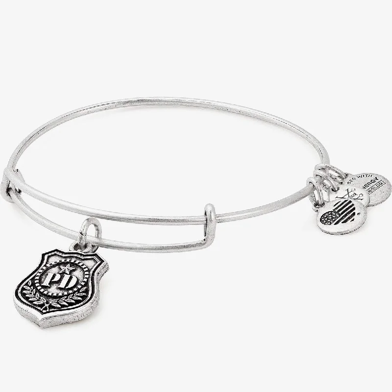 women's bracelets Christmas gift -Law Enforcement Charm Bangle