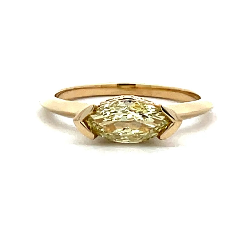 women's engagement rings moissanite -14 Karat Yellow Gold Engagement Ring