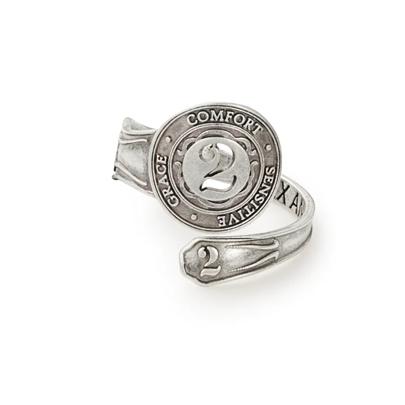 women's rings boho style -Number 2 Spoon Ring