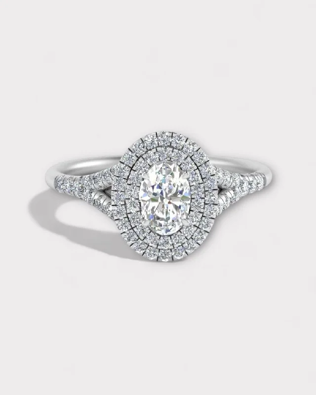 women's engagement rings love and romance -Zuri Diamond Engagement Ring in 18K Gold