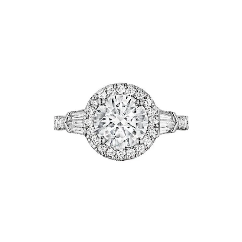 women's engagement rings princess cut -0.69ctw Diamond Engagement Ring