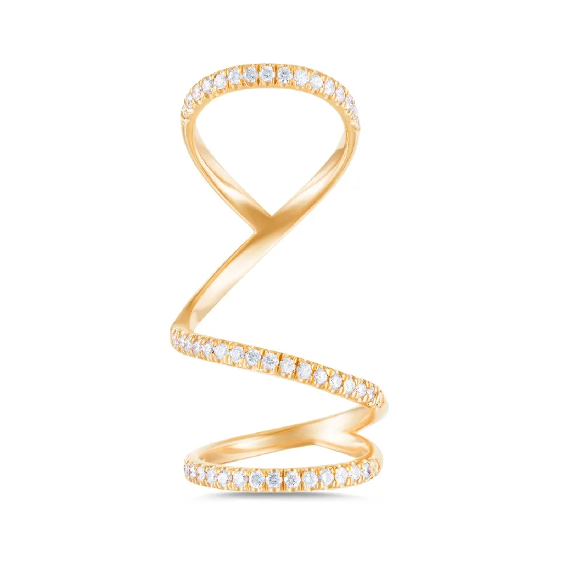 women's rings double band -Arabesque Ring