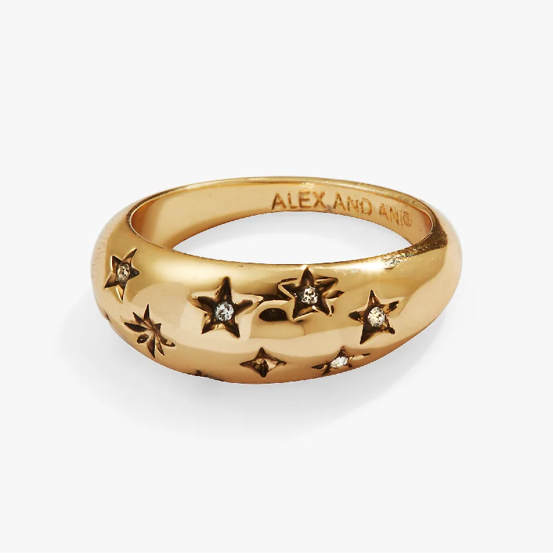 women's rings engraved initials -Stargazer Ring