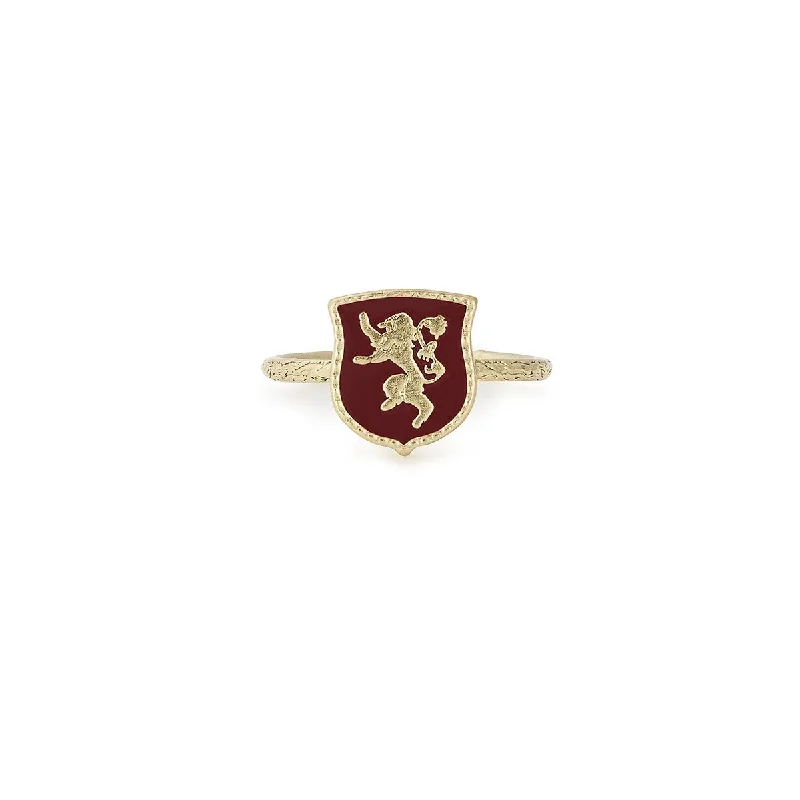 women's rings stackable set -Game of Thrones™ House Lannister Signet Ring