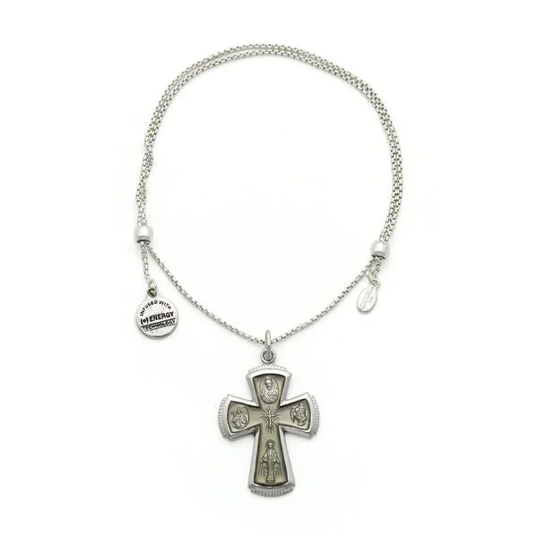 women's bracelets fine jewelry -Sacred Cross Slider Bracelet