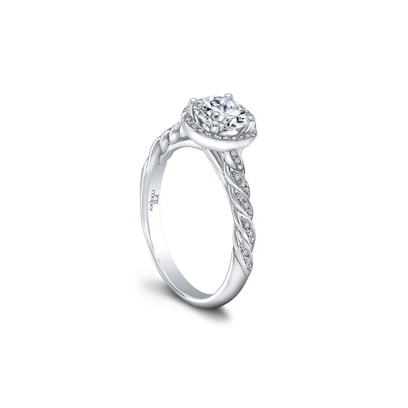 women's engagement rings antique design -Luna Engagement Ring