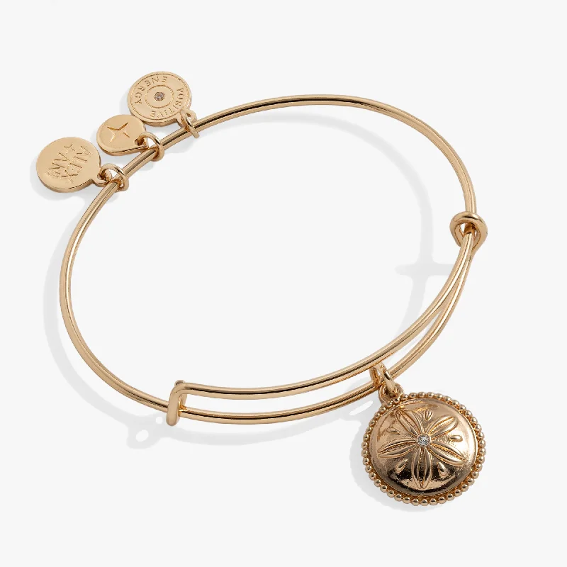 women's bracelets celestial star -Sand Dollar Charm Bangle