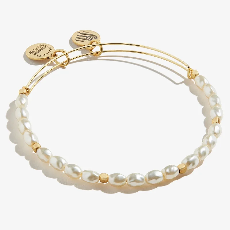 women's bracelets fine jewelry -Pearl Bangle