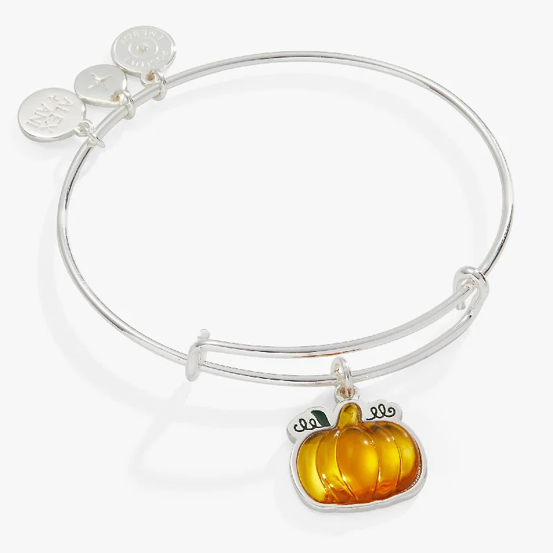 women's bracelets best gift for her -Pumpkin Charm Bangle