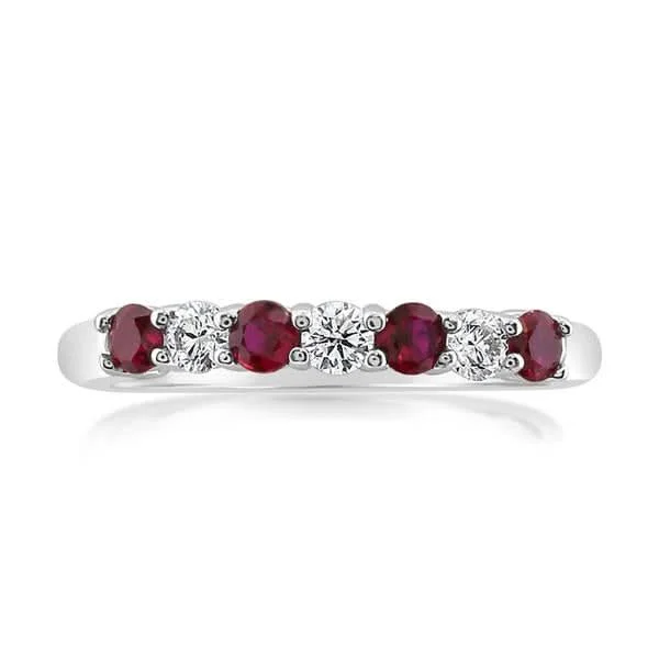 women's engagement rings ethically sourced -Ruby & Diamond Ring