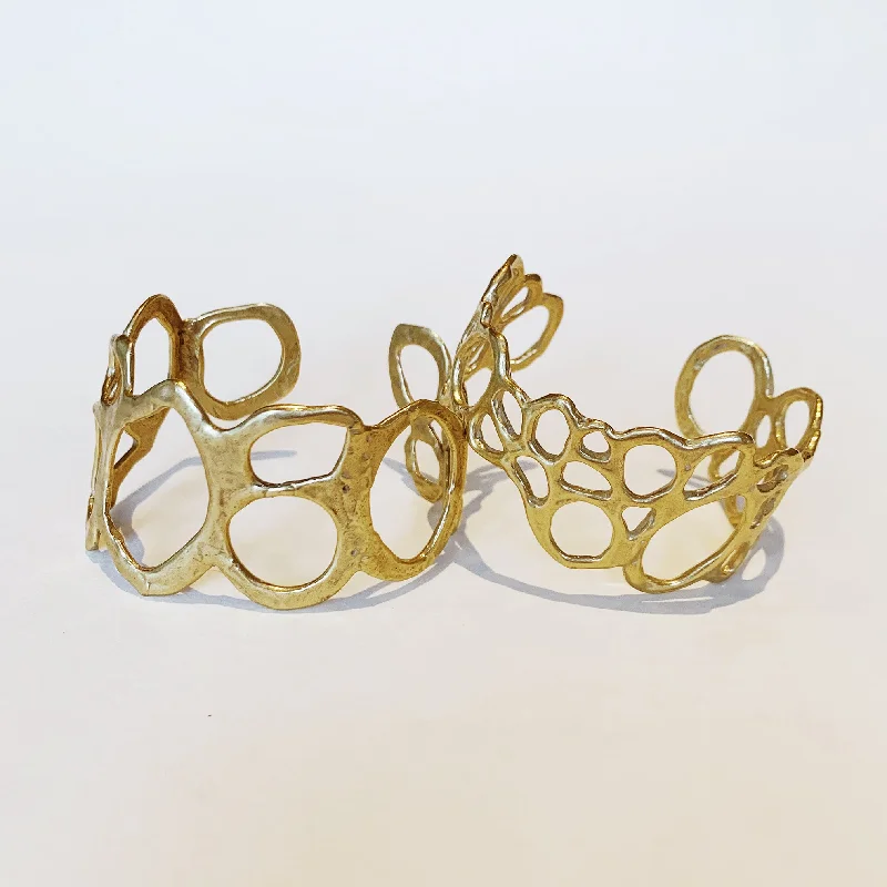 women's bracelets best gift for her -Morel Wide Cuff, Brass