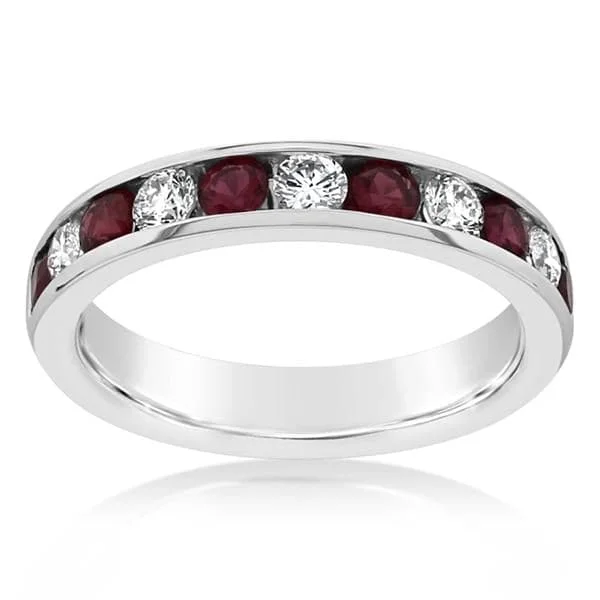 women's engagement rings white gold -Ruby & Diamond Ring