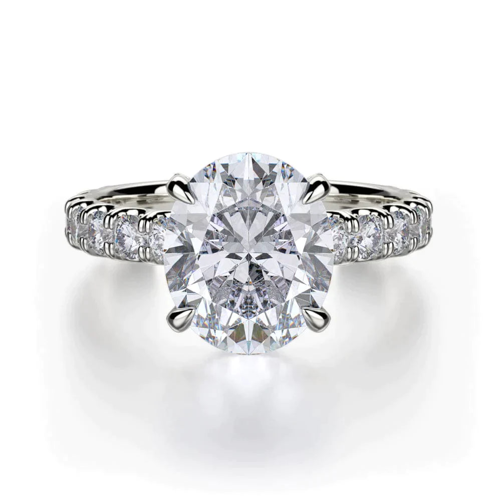 women's engagement rings hypoallergenic -0.86ctw Diamond Engagement Ring